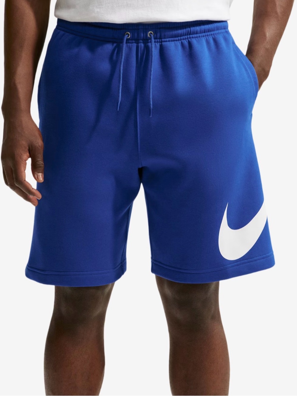 Nike Royal Blue Athletic Shorts with White Swoosh